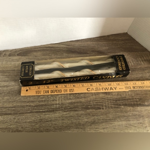 Vtg NOS Pearlescent Twisted Candles - Picture 4 of 8